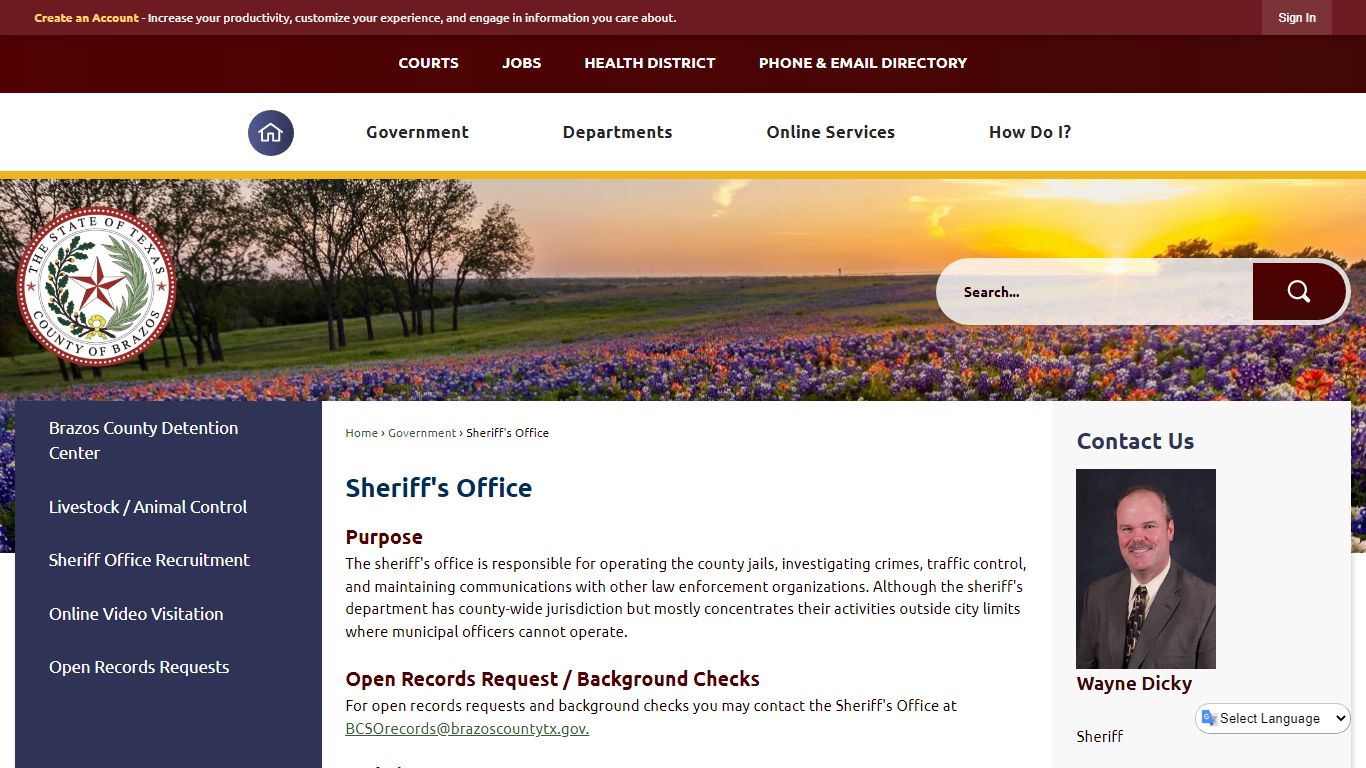 Sheriff's Office | Brazos County, TX - Official Website